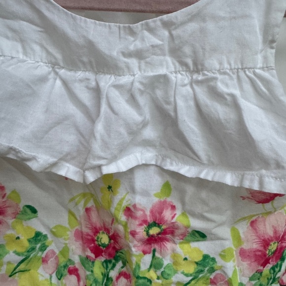 NWOT Janie & Jack 2T Girls White Floral Tank Top Blouse - Picture 2 of 5